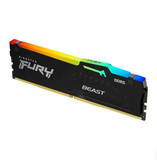 MEMORIA PC 16GB DDR5 FURY 5200MHz FURY BEAST KINSTONG RGB