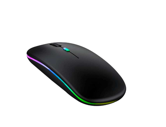 MOUSE ELASSER 515LW INALAMBRICO 24G BTHCARGA USB C NEGRO ULTRAFINO RETROILUMINADO