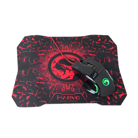 MOUSE GAMING MARVO+PAD MOUSE G909L+G1