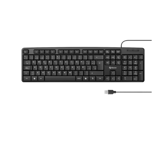 TECLADO ELASSER MULTIMEDIA 115L CON CABLE USB