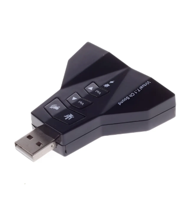 TARJETA SONIDO USB S&S 7.1  2 PUERTOS/1E/1S