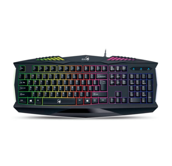 TECLADO GENIUS GAMING SCORPION K220 NEGRO USB / RGB / TECLAS RESISTENTES / 2MM PULSACIONES